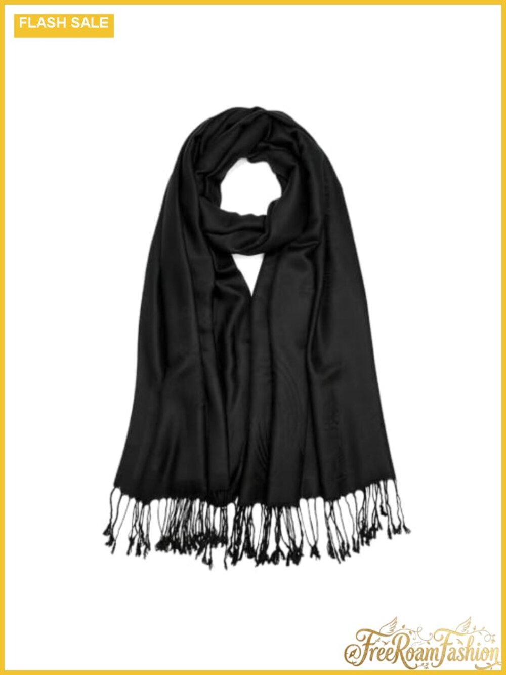 Viscose Polyester Blend Vintage Jacquard Pashmina Wrap Shawl